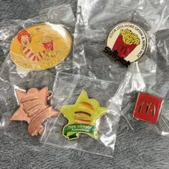 マクドナルド ピンバッジ 5個セット ピンバッジ