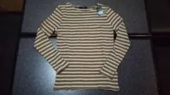 AZUL BY MOUSSY ボートネック長袖セーター 柄キャメル S
