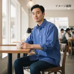 ブルックスブラザーズ無地ノンアイロン長袖シャツ　15.5-32　メンズM古着