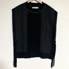 イッカ サイドリボン ニット ベスト