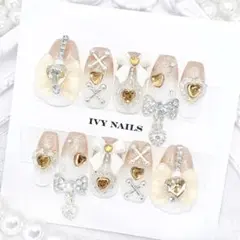 ネイルチップ　オレンジ　量産　推し　うるうる　ちゅるん　オーダー　現品【294】