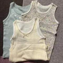【futafuta】ベビー肌着 タンクトップ 3枚セット 90センチ　メッシュ