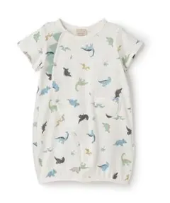 petit main恐竜柄ロンパース F (50-70)