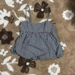 ギンガムチェック ビスチェ