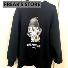 FREAK’S STORE サウベニア　ダルメシアン スウェット ブラック