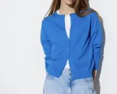 ユニクロ UV クルーネックカーディガン M