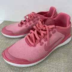 【美品】NIKE ナイキ スニーカー ピンク 24.5cm スリッポン