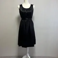 ノースリーブワンピース9号ドレス　黒美品