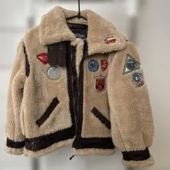 【新品未使用タグ付き】AVIREX ボア　ジャケット　140センチ