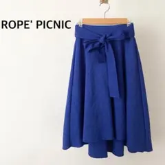 ROPE' PICNIC ロペピクニック　リボン　スカート　ブルー　アシンメトリのサムネイル