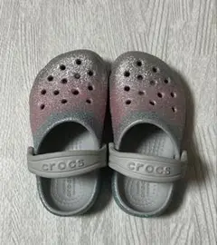 【公式】crocs キッズ グラデーションサンダル グリッター