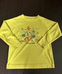 mont-bell モンベル　長袖 110センチ　イエロー