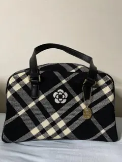 CLATHAS チェック柄ボストンバッグ