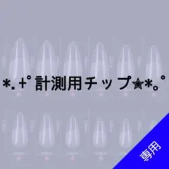 ✦⋆【おすしのし 様専用】⋆ ✦計測用ネイルチップ