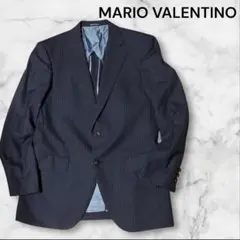 MARIO VALENTINO ネイビー ストライプ テーラードジャケットのサムネイル