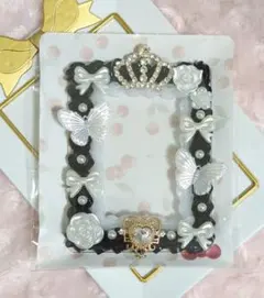 ホイップデコ 蝶 クラウン Black&White ໒꒱·̩͙