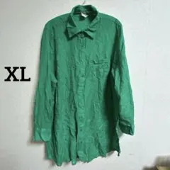 VIOLET SKY 長袖シャツ 【XL】グリーン