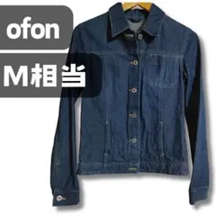 ​ofon オフォン デニムジャケット 濃紺 M相当 インディゴ　春アウター