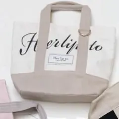 Herlipto ハリプ トートバッグ White 新宿ルミネ 限定品