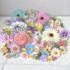 NO1202-04 造花 花材 アーティフィシャルフラワー　パステルカラー