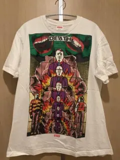 3350 希少古着USA製SupremeシュプリームTシャツ好デザインホワイトL 3350 希少古着USA製SupremeシュプリームTシャツ好デザインホワイトL