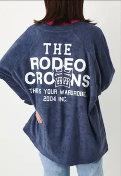 タグ付き新品 ロデオクラウンズワイドボウル パイルLOGOトッパーのサムネイル
