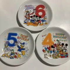 ディズニー 誕生日プレート 4歳 5歳 6歳 セット