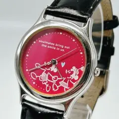 新品電池/稼働　Disney ディズニー　レディース　ピンク　アナログ　希少