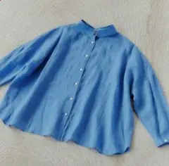 STAMP AND DIARY スタンプアンドダイアリー　リネンブラウス　美品