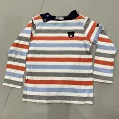 DOUBLE.B ストライプ長袖カットソー 110