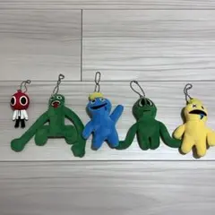レインボーフレンズ　ぬいぐるみキーホルダー　セット