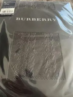 新品　バーバリー　チェックハウンドトゥース　50デニール　M-L