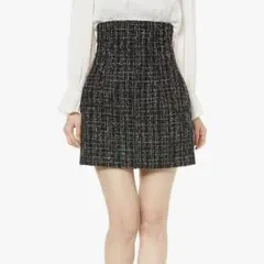 SNIDEL ハイウエストスカショーパン SWFP215143 ブラック系