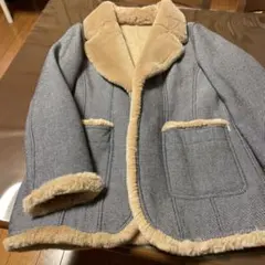 レリアンCARA O CRUZ ファーコート グレー・ベージュ