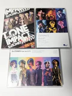 SixTONES ライブDVD 通常盤 3本セット トンパク～Feel CITY
