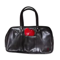 【EAST BOY】合皮　スクールバッグ チョコレート　ブラウン　ポーチ付き