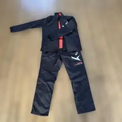 asics ジャージ上下セット ブラック/レッド