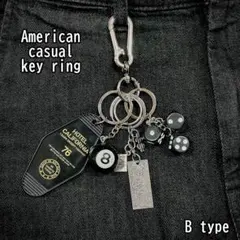 アメカジ キーホルダー カラビナ ストリート じゃらじゃら ヴィンテージ 　ドル