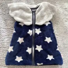 ベビー　スリーパー ネイビー 星柄