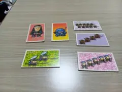 昭和レトロ 　SD戦国時代 角メンコ6枚セットのサムネイル