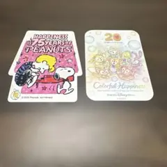 スヌーピーとダッフィーのステッカーセット