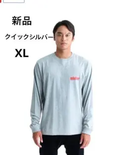 新品　QUIKSILVER 長袖Tシャツ USコットン ロゴプリントのサムネイル