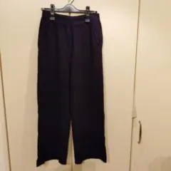 ユニクロ　ウルトラストレッチワッフルパンツ　Lサイズ　ブラック
