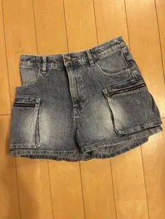 レピピアルマリオストライプデニムハーフパンツL160cm