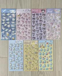 サンリオ ぷくっとシール 7種類 マイメロ クロミ ポチャッコ　シナモン　プリン