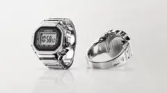 カシオ CASIOリングウォッチ シルバー - メルカリ