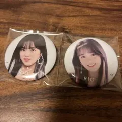 NiziU リオ Step and a step ステステ 缶バッジ 2つセット