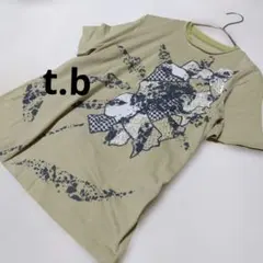 t.b 半袖カットソー ベージュ M センソユニコのサムネイル
