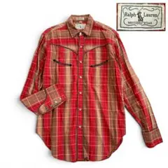 80’s Ralph Lauren ウエスタンシャツ チェック ラルフローレン