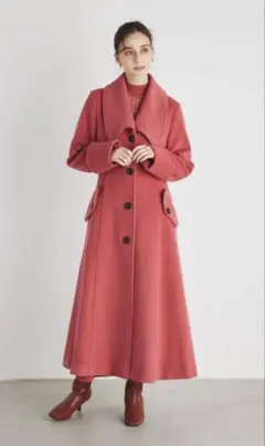 rienda クラシックシンデレララインコート(ピンク)